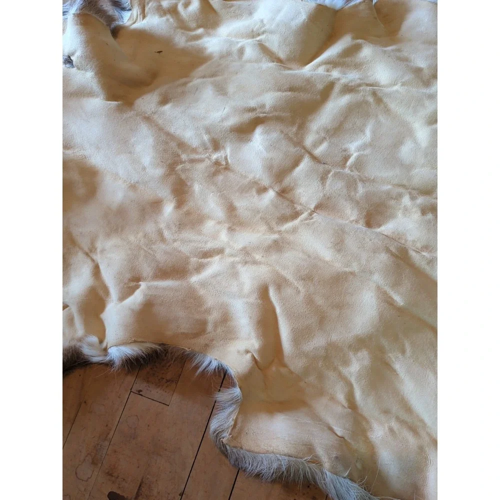 Deerskin Hair On Hide‎ Full Deer Hide Soft Rug Pelt Fur Large Cabin Decor Craft